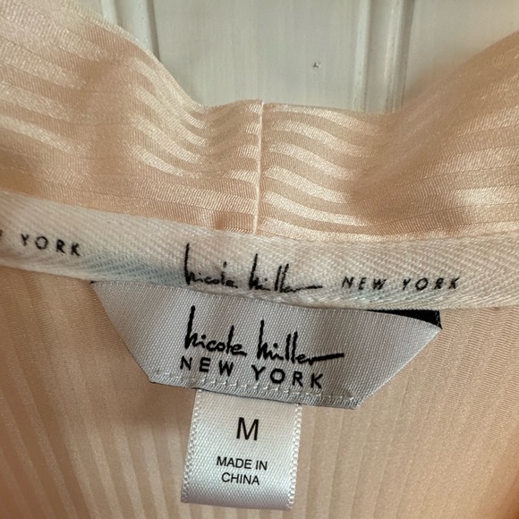 Nicole Miller Pastel Pink 3 Piece Set - Bathrobe, Tank Top, Shorts Medium - Picture 8 of 11